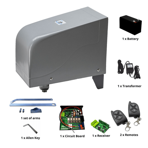 Letron SW450D DIY Single Swing Gate Motor Kit - Mains Powered | Remote Pro